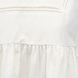 Petite Lace Gather Blouse