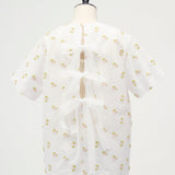 Ranunculus Back Ribbon Blouse