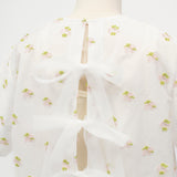 Ranunculus Back Ribbon Blouse