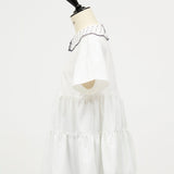 Dot Scallop Tiered Top
