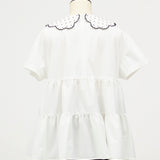 Dot Scallop Tiered Top