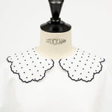 Dot Scallop Tiered Top