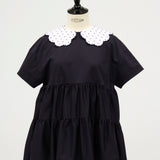 Dot Scallop Tiered Top