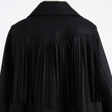 Melton Fringe Flare Coat