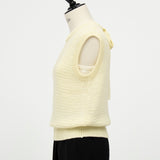 Tape Yarn Back Open Knit