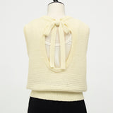 Tape Yarn Back Open Knit