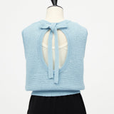 Tape Yarn Back Open Knit