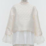 Kitty Ribbon Bosom Blouse